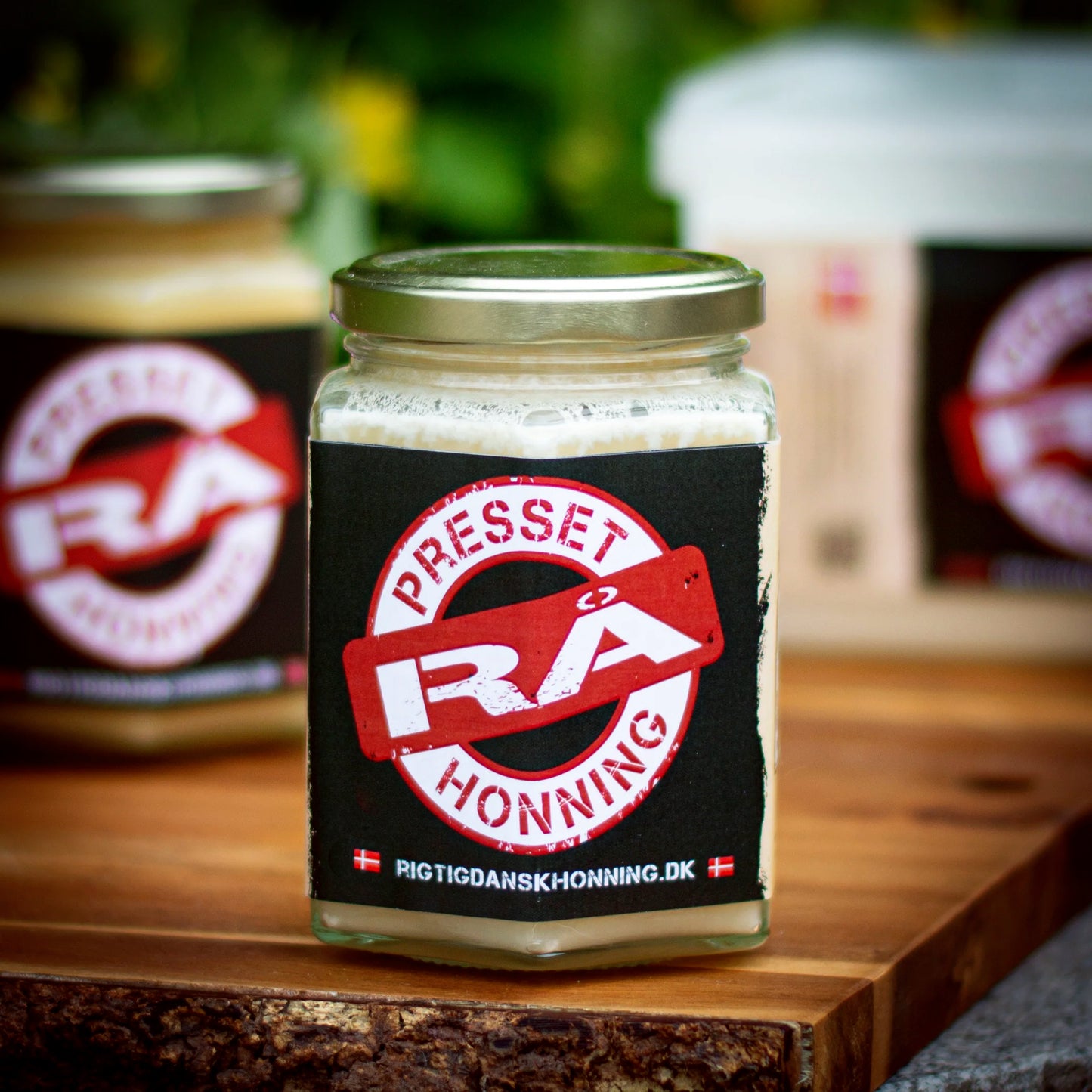 Presset RÅ honning, forårs, 500 g.