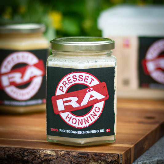 Presset RÅ honning, forårs, 500 g.